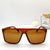 Damen Retro Oversized-Sonnenbrille Brehn