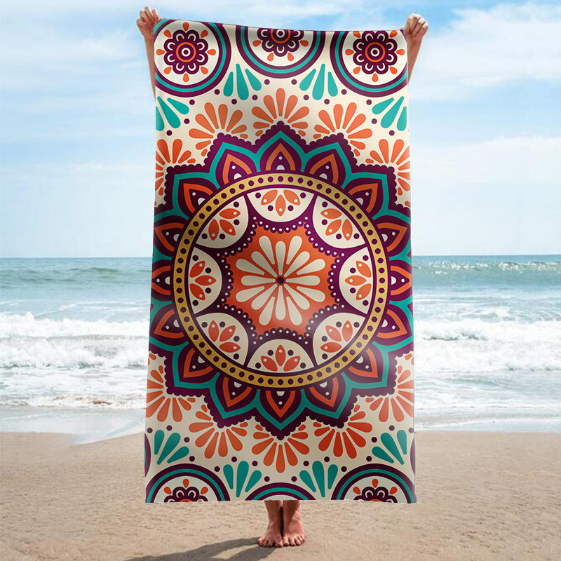 Strandhandtuch mit kunstvollem Mandala-Design Brehn