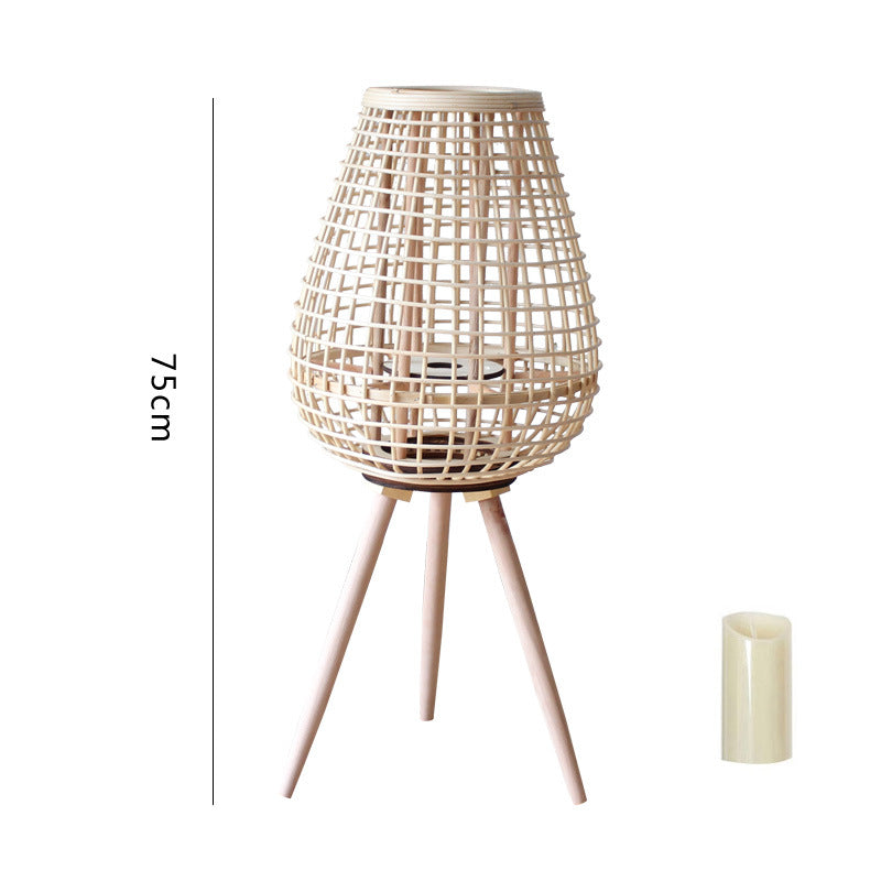 Dekorativer Rattan-Laterne mit Tragegriff Brehn