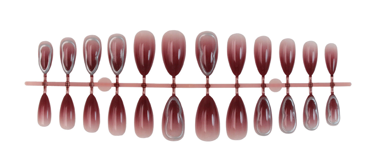Kunstnagelset mit eleganten Ombre-Effekten Brehn