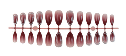 Kunstnagelset mit eleganten Ombre-Effekten Brehn