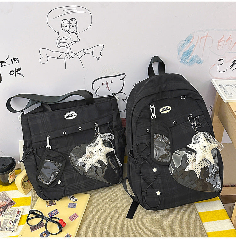 Mehrzweck-Schulrucksack mit Sternverzierung