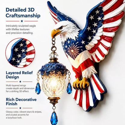 Dekorative Wandlampe im Adler-Design Brehn