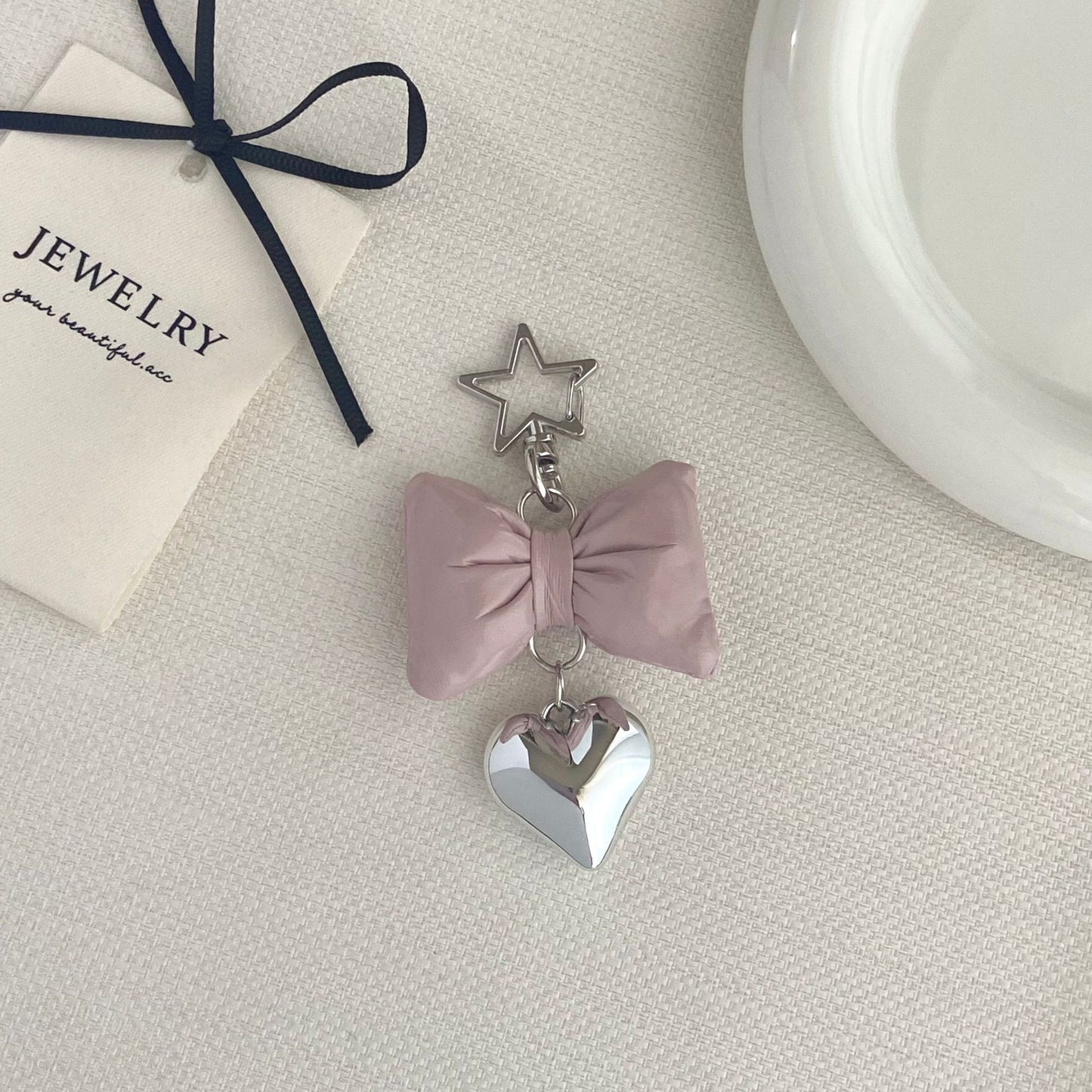 Bow-förmiger Charm Schlüsselanhänger Brehn