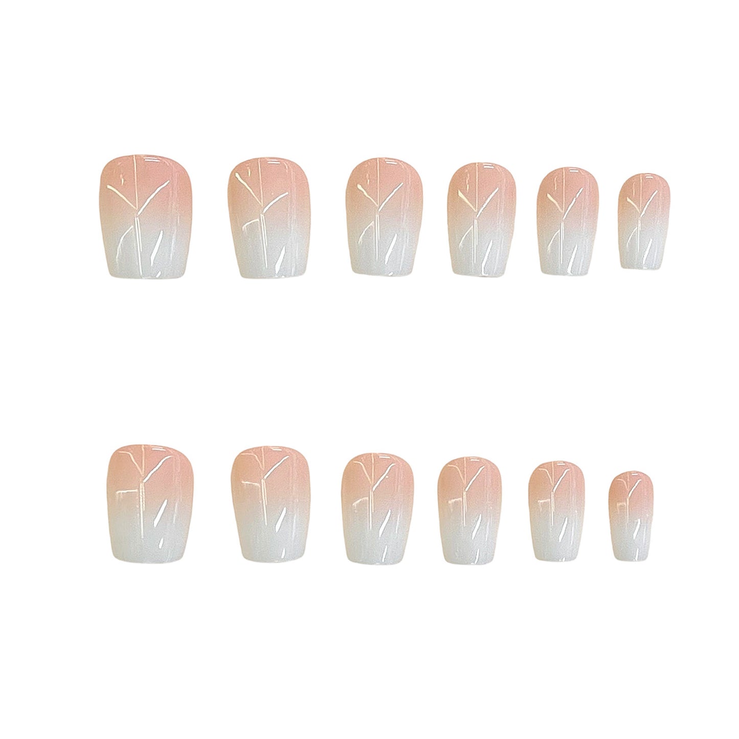 Premium Natural Finish Press-On Nail Set Brehn