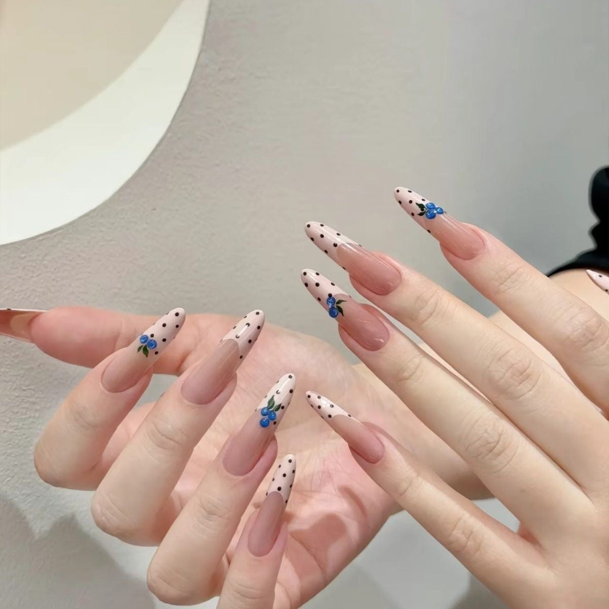 Florale Designer Press-On Nagel Tips Brehn
