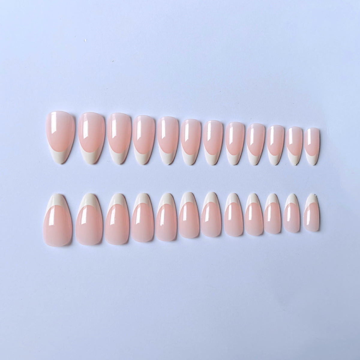Elegantes Französisch Spitz Acryl Nagel Kunst Set  1790958235