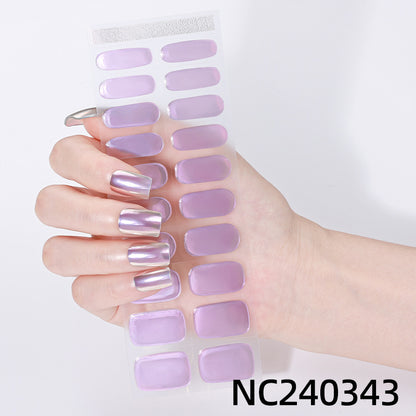 Iridescent Nagelkunst Aufkleber