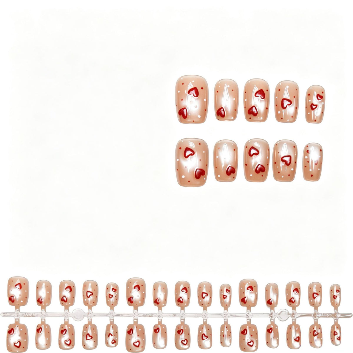 Herzdesign Press-On Nagelkunst