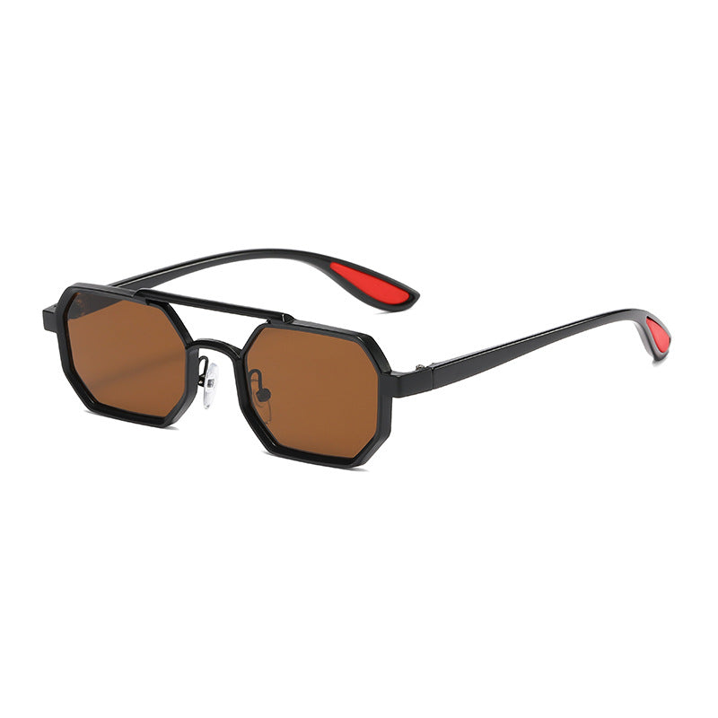 Damen modische Designer-Sonnenbrille mit exklusivem achteckigem Rahmen Brehn