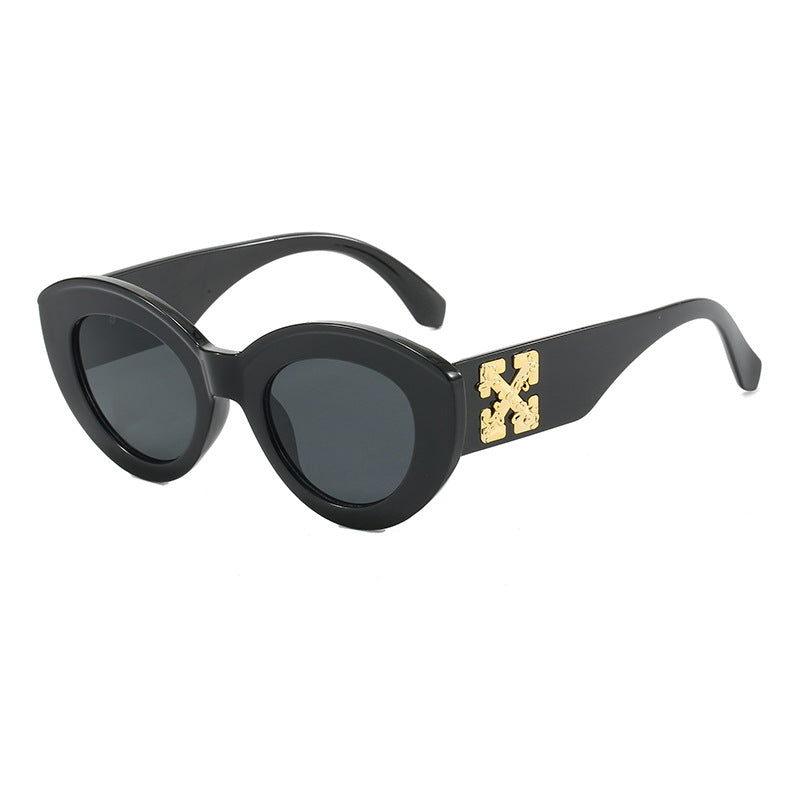 Damen Cat-Eye Sonnenbrille mit luxuriösen Akzenten und robustem Kunststoffrahmen Brehn