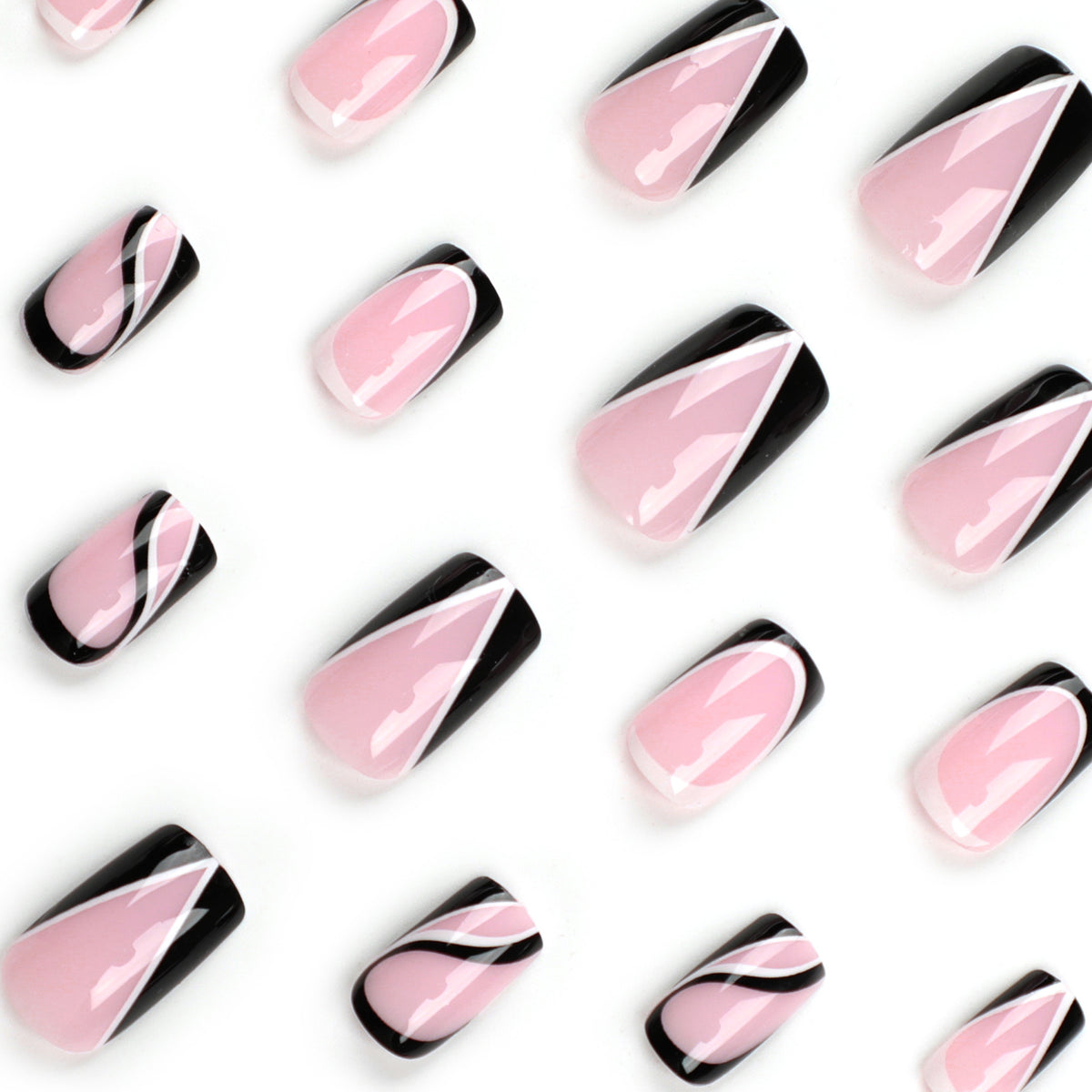 Kunstvolle Nagelverlängerungen mit modernem Design Brehn