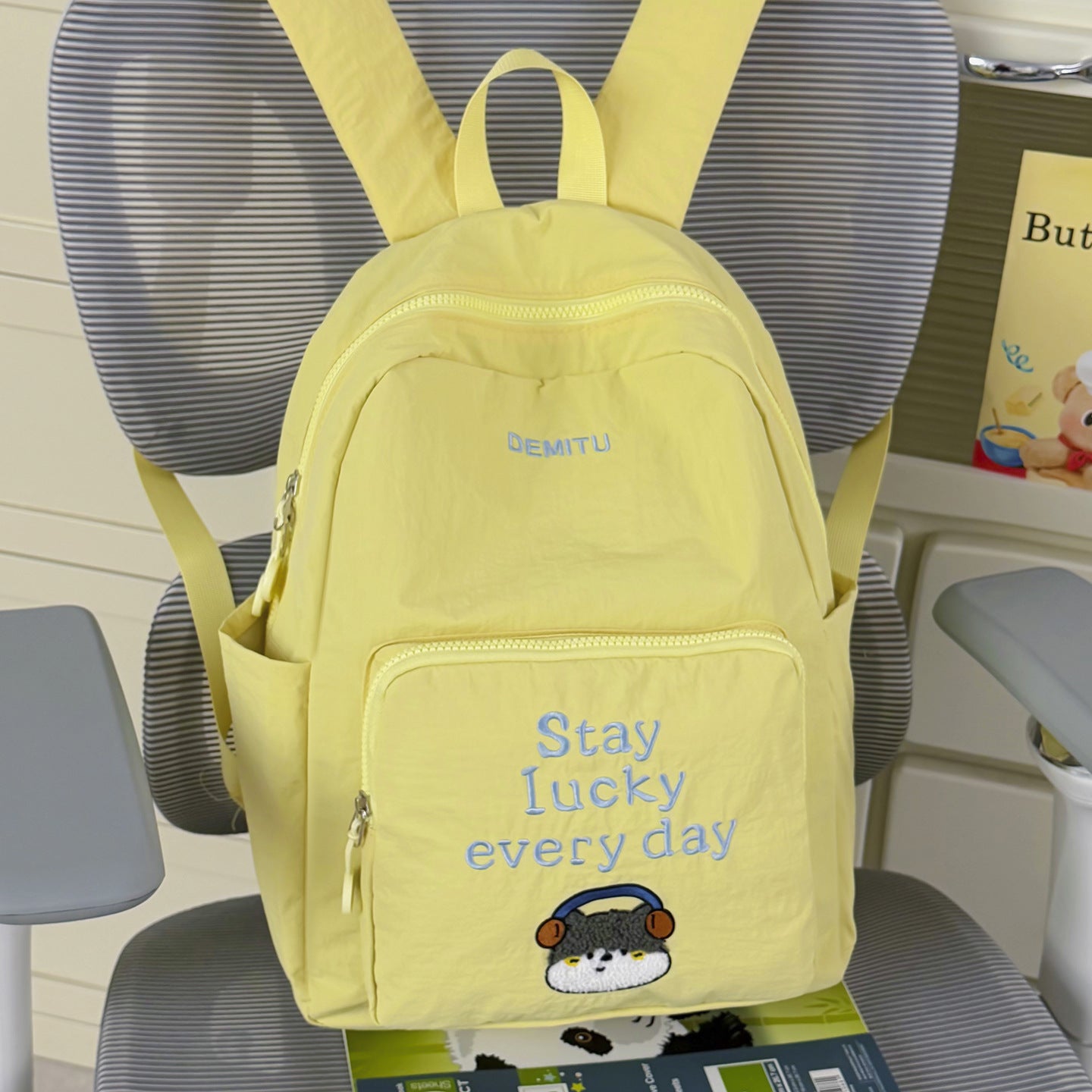 Besticketer Spaß Charakter Schulrucksack
