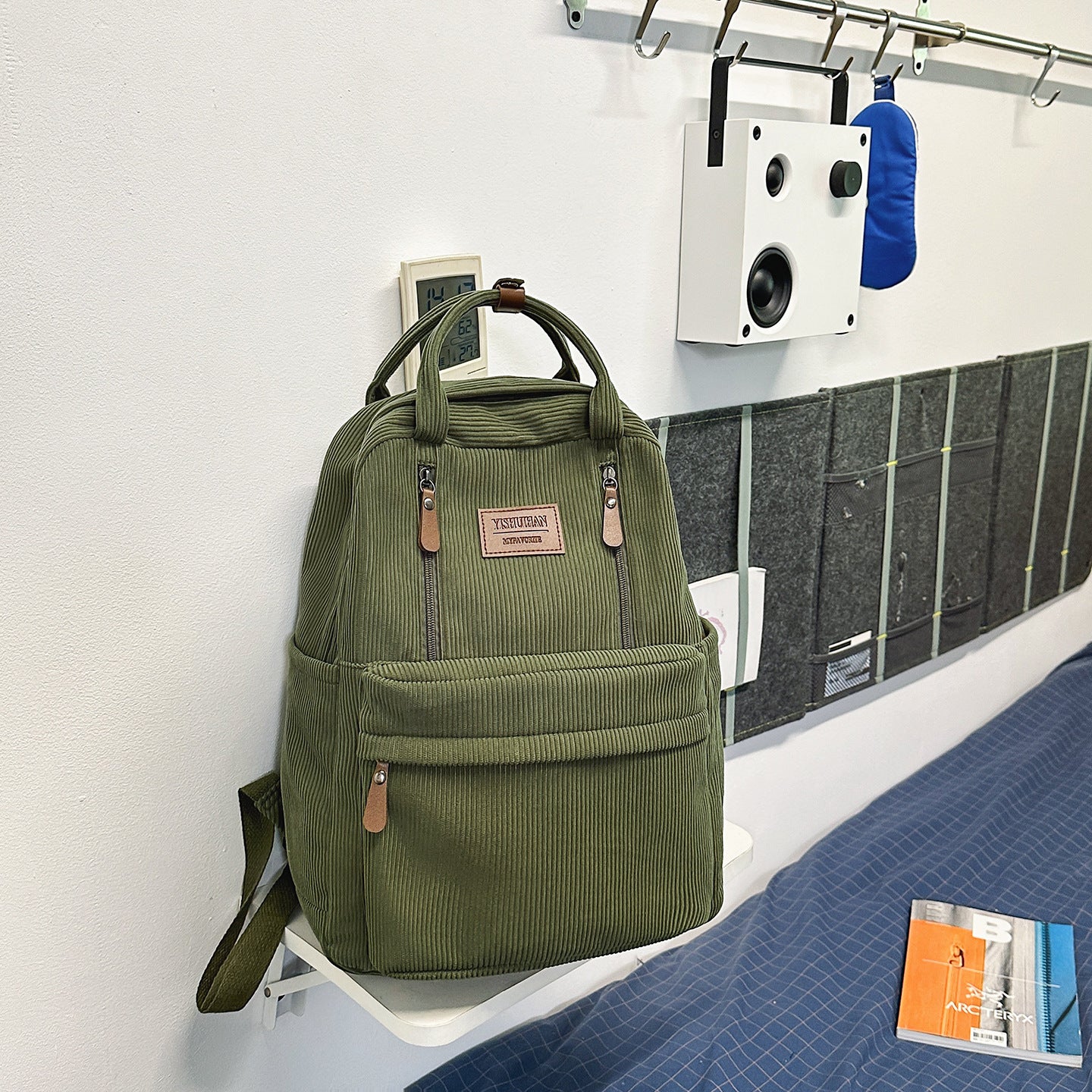 Corduroy Schule Rucksack