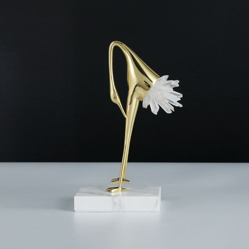 Elegante dekorative Vogelskulptur