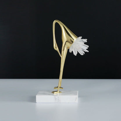 Elegante dekorative Vogelskulptur