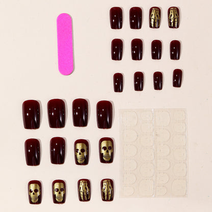 Gothic Skull Nagelkunst Erweiterungen Brehn