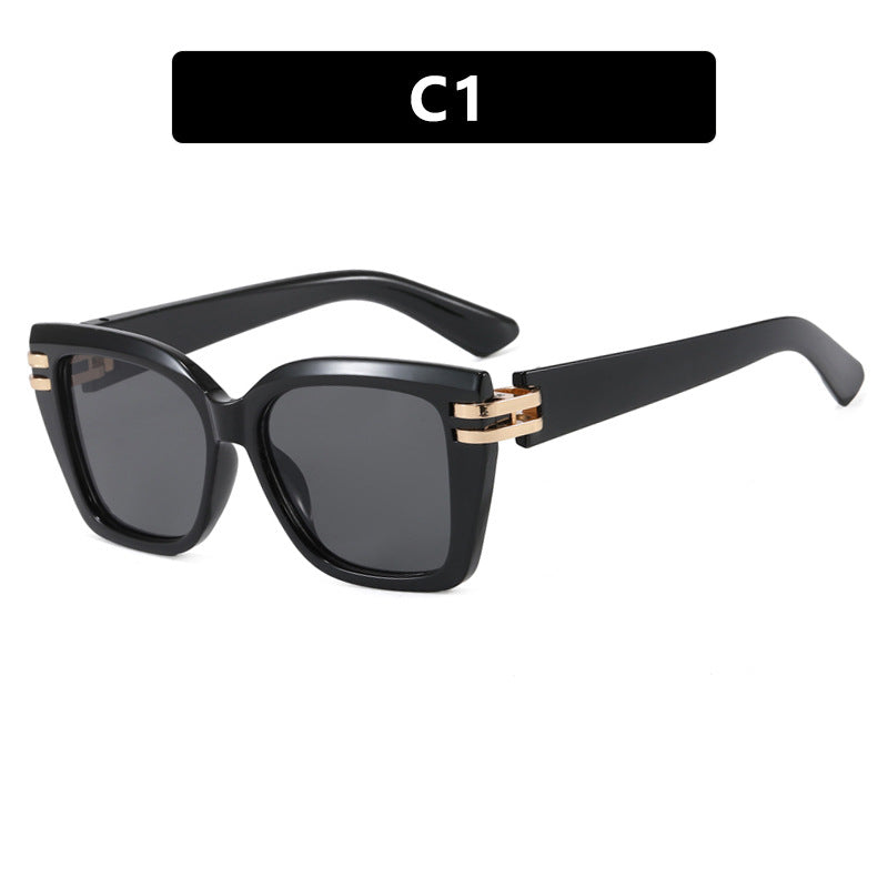 Damen stylish oversized Sonnenbrille mit luxuriösen Details Brehn