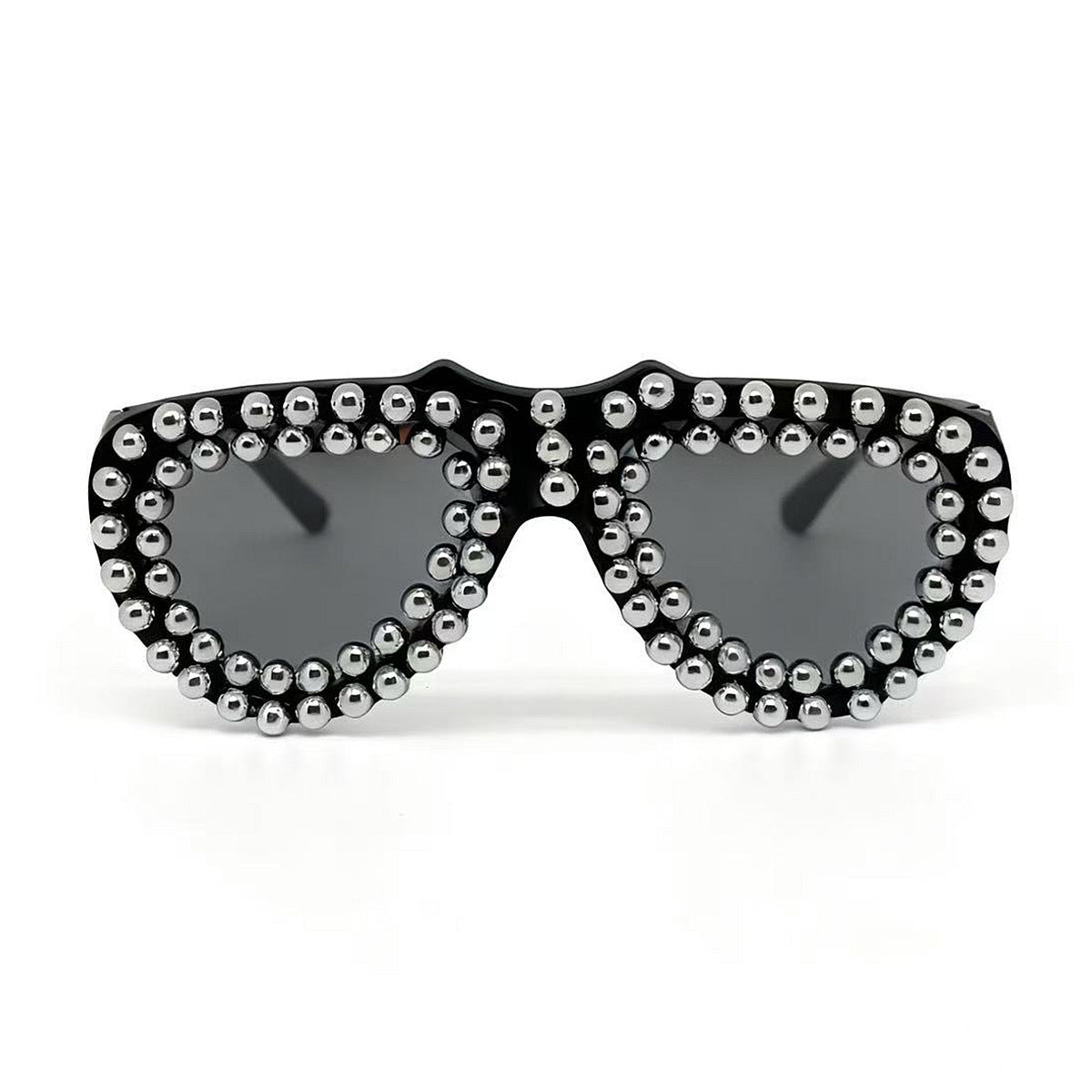 Damen modische Herz-Sonnenbrille mit strassverziertem Rahmen Brehn