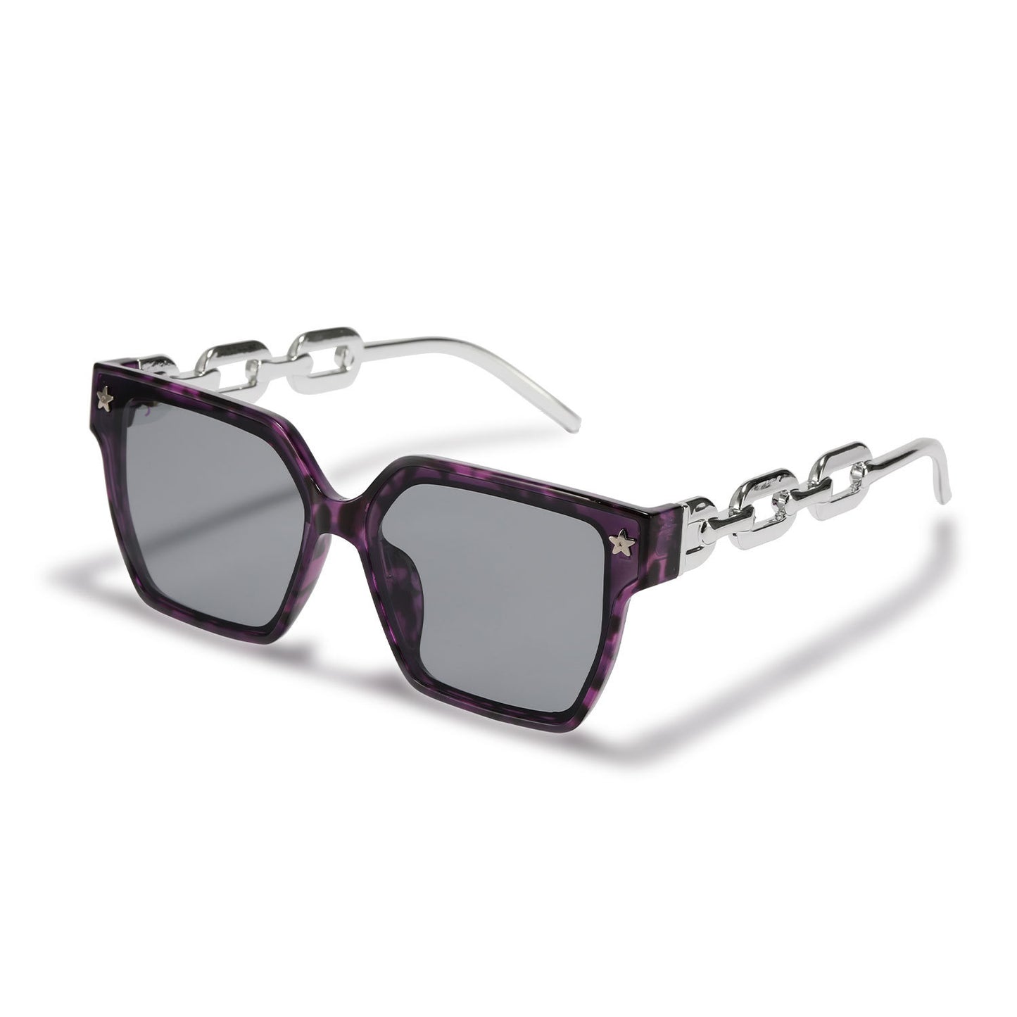 Damen stilvolle quadratische Sonnenbrille mit innovativer Metallrahmenkonstruktion Brehn