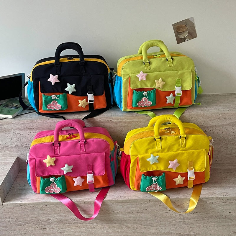 Stylische Mehrfarbige Reise-Wochenendtasche Brehn