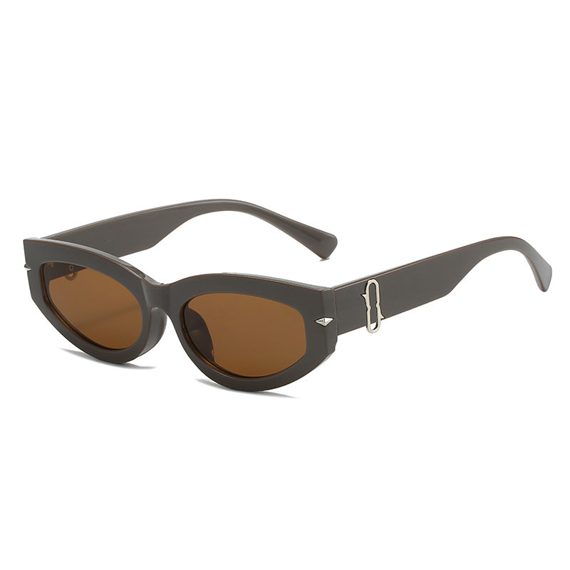 Retro-inspirierte Cat-Eye-Sonnenbrille mit boldem Rahmen Brehn