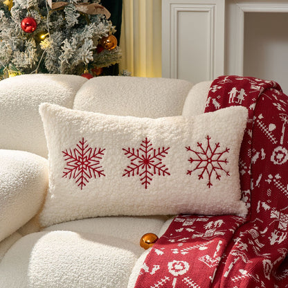 Festlicher getufteter Chenille Merry Christmas Nackenstützkissen