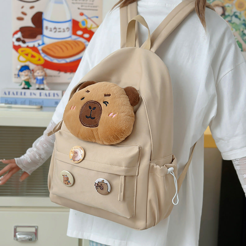 Rucksack mit Kuscheligem Bärenmotiv und Praktischen Fächern Brehn