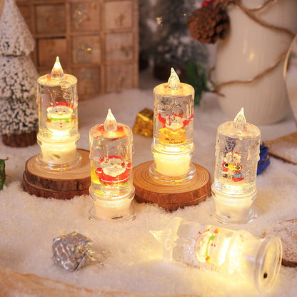 LED Weihnachtslaterne mit Santa-Figur Brehn