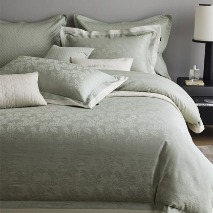 Premium Bettbezug-Set mit dezenter Jacquard-Struktur und Zierband Brehn