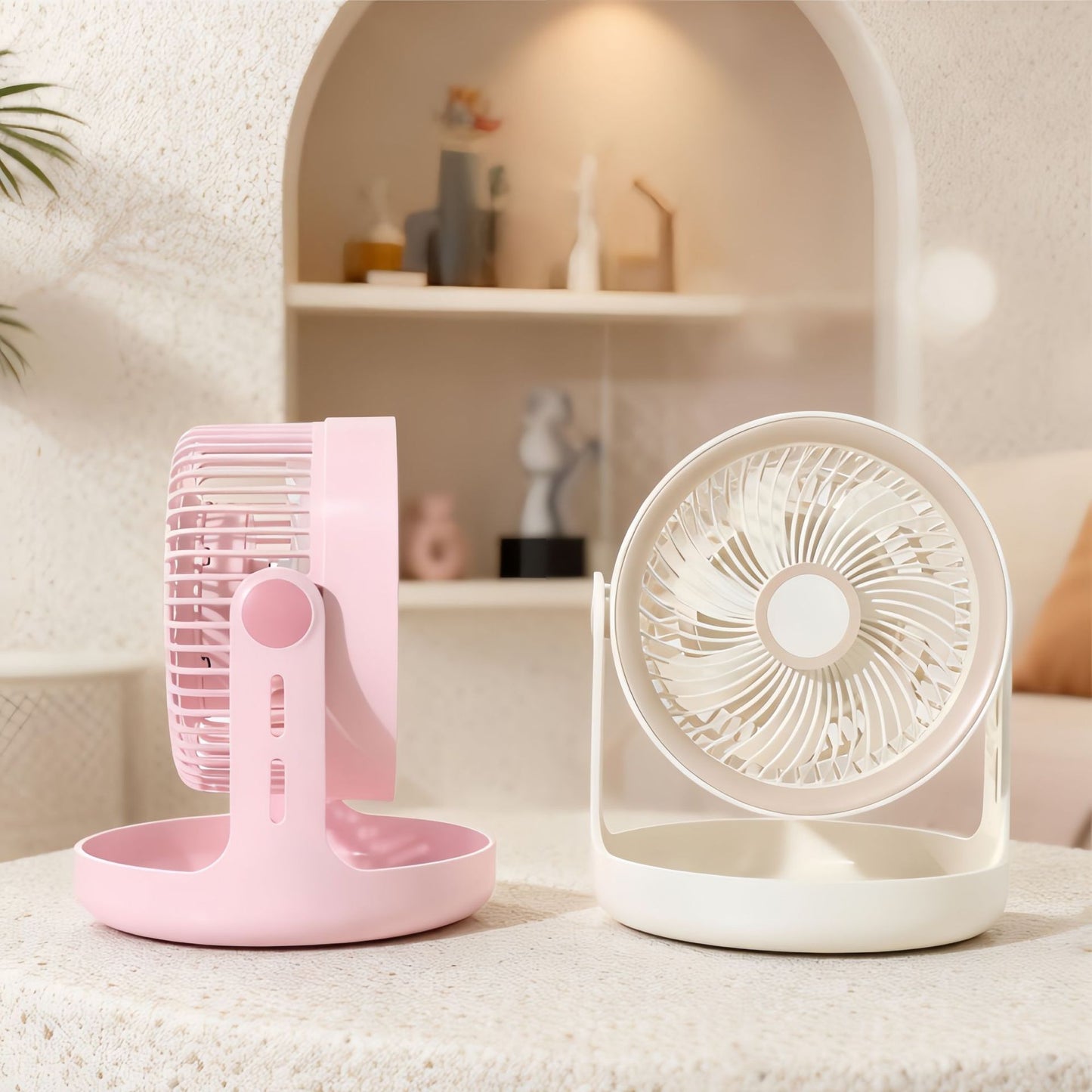 Damen tragbarer Tischventilator mit ergonomischer Gestaltung und einfacher Handhabung Brehn