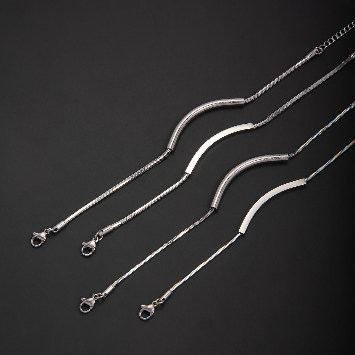 Elegante Minimalistische Silberkette Armband Brehn
