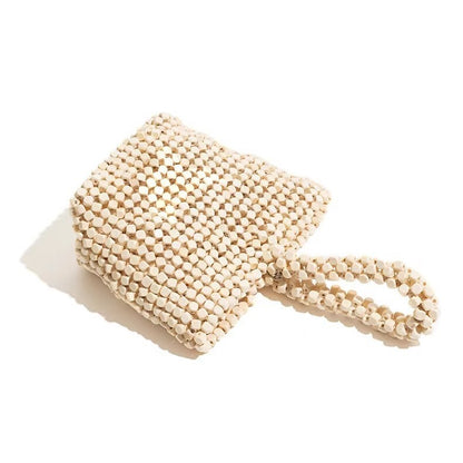 Handgefertigte Gewebte Bambus Schultertasche