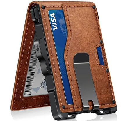 Ultra-Slim RFID-Blockierende Kartenhalter Geldbörse Brehn