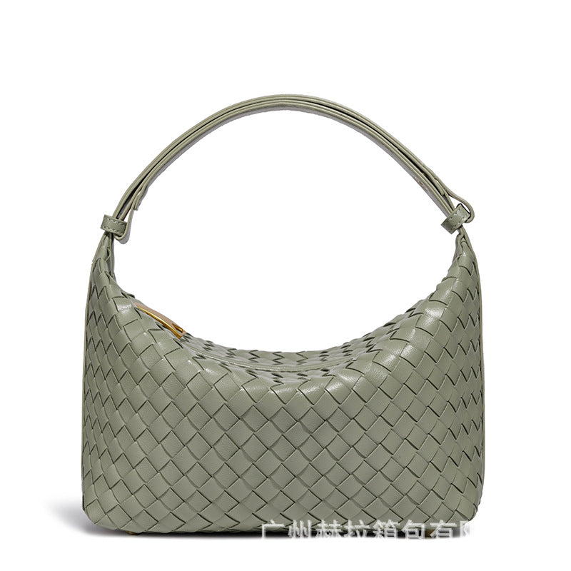 Geflochtene Vegane Leder Schultertasche Brehn