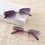 Damen modische Sonnenbrille mit filigranem Rahmen und UV-Schutz Brehn