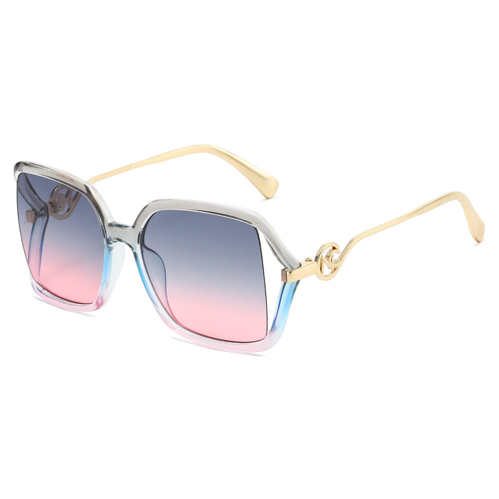 Oversized Geometric Gradient Sonnenbrille Brehn