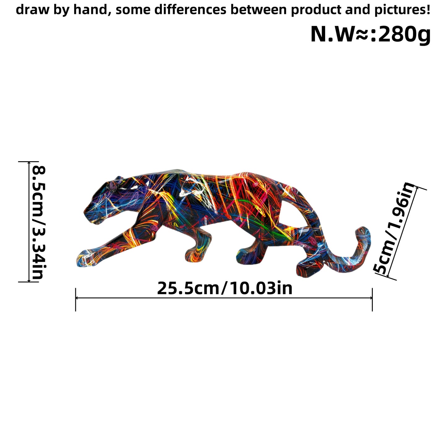 Dekorative Panter Skulptur Brehn