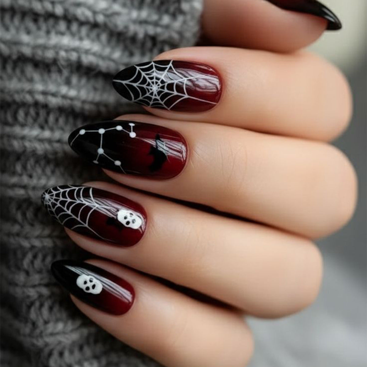 Halloween-Themen 3D Nagelkunst Erweiterungen Brehn