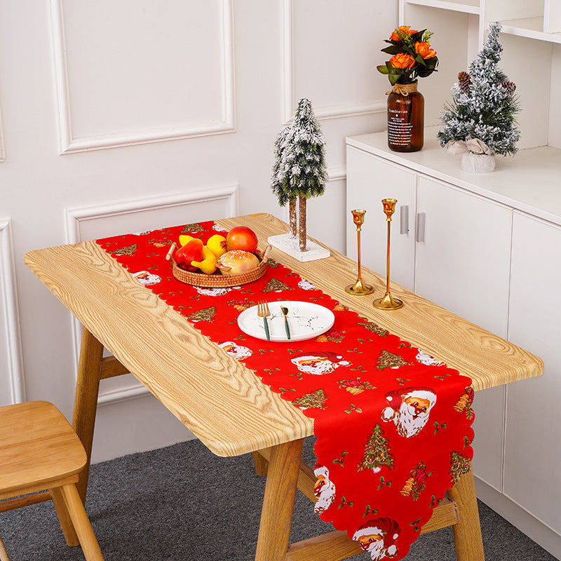Festlicher Tischläufer mit Weihnachtsmotiven Brehn