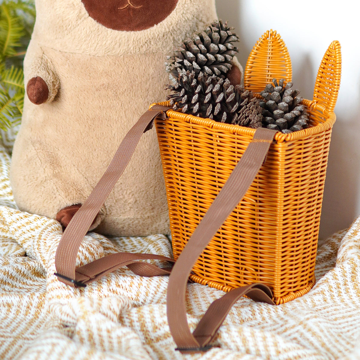 Stylische geflochtene Handkorb Brehn