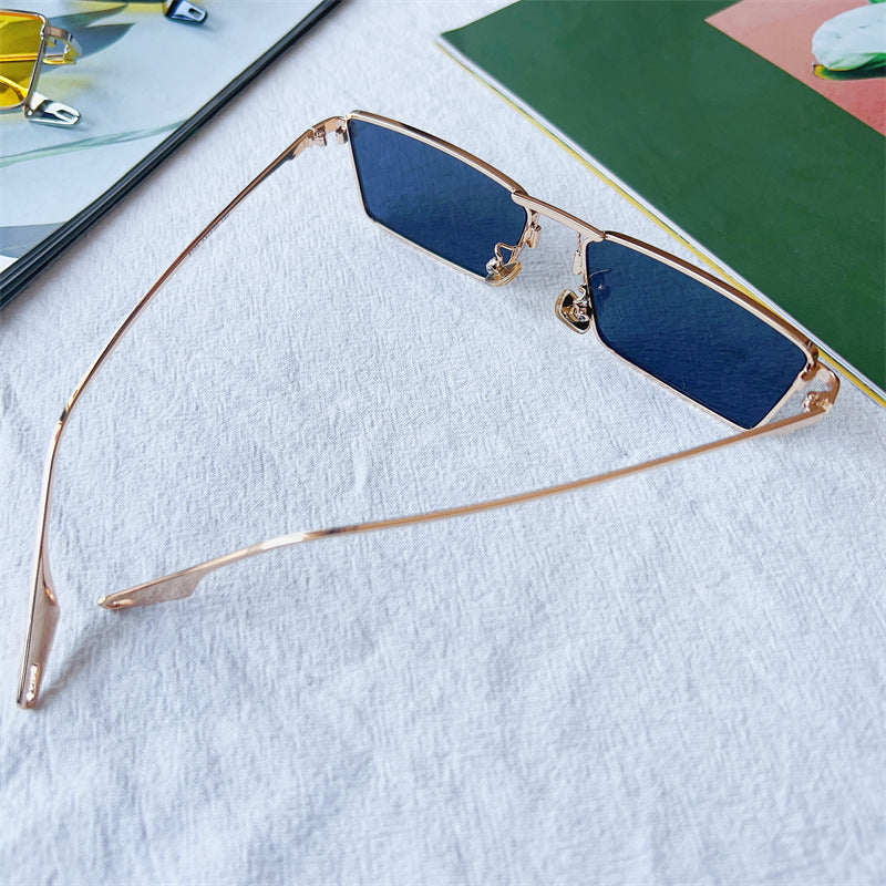 Modebewusste geometrische Fassung Sonnenbrille Brehn