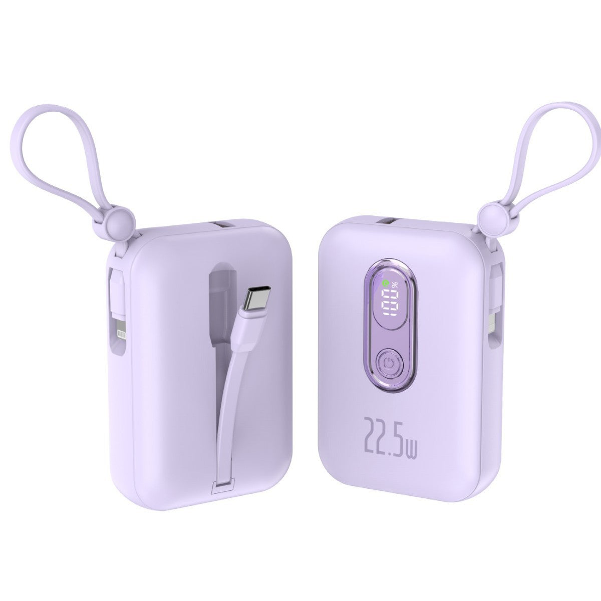 Tragbare Powerbank mit Integriertem Usb-C Anschluss und Digitaler Ladestandsanzeige Brehn