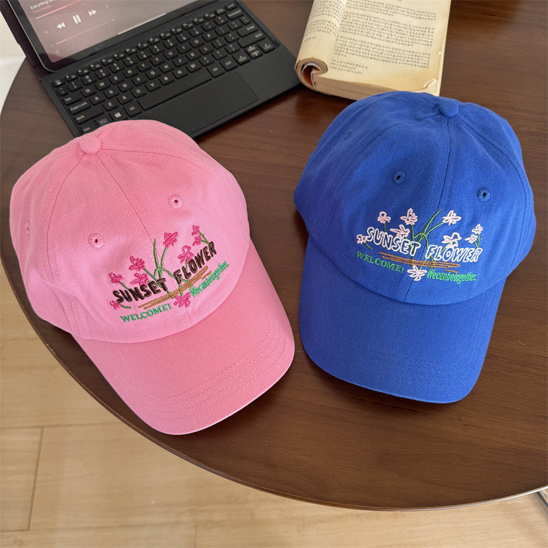 Damen Bestickte Blumen Design Cap Brehn