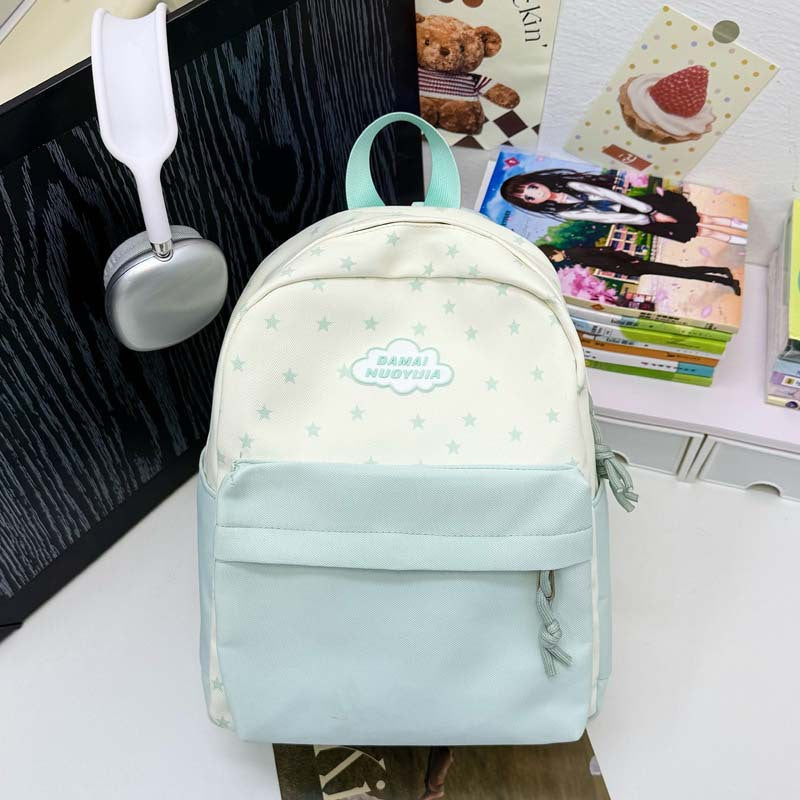 Leichte Schüler-Rucksack mit sternförmigem Muster