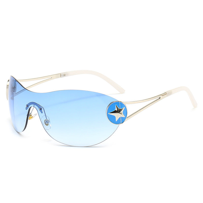Damen Modische Sonnenbrille mit transparentem Design und stilvollen Akzenten Brehn
