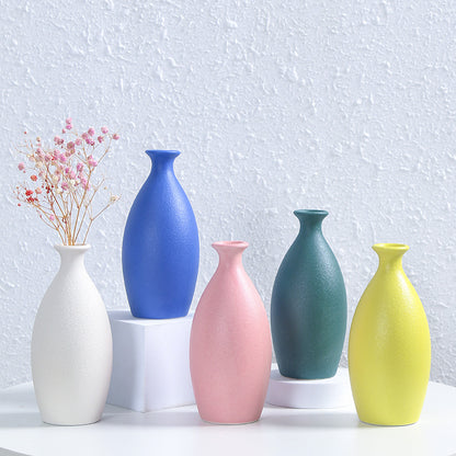 Minimalistischer Texturierter Keramik Blumen Vase Brehn