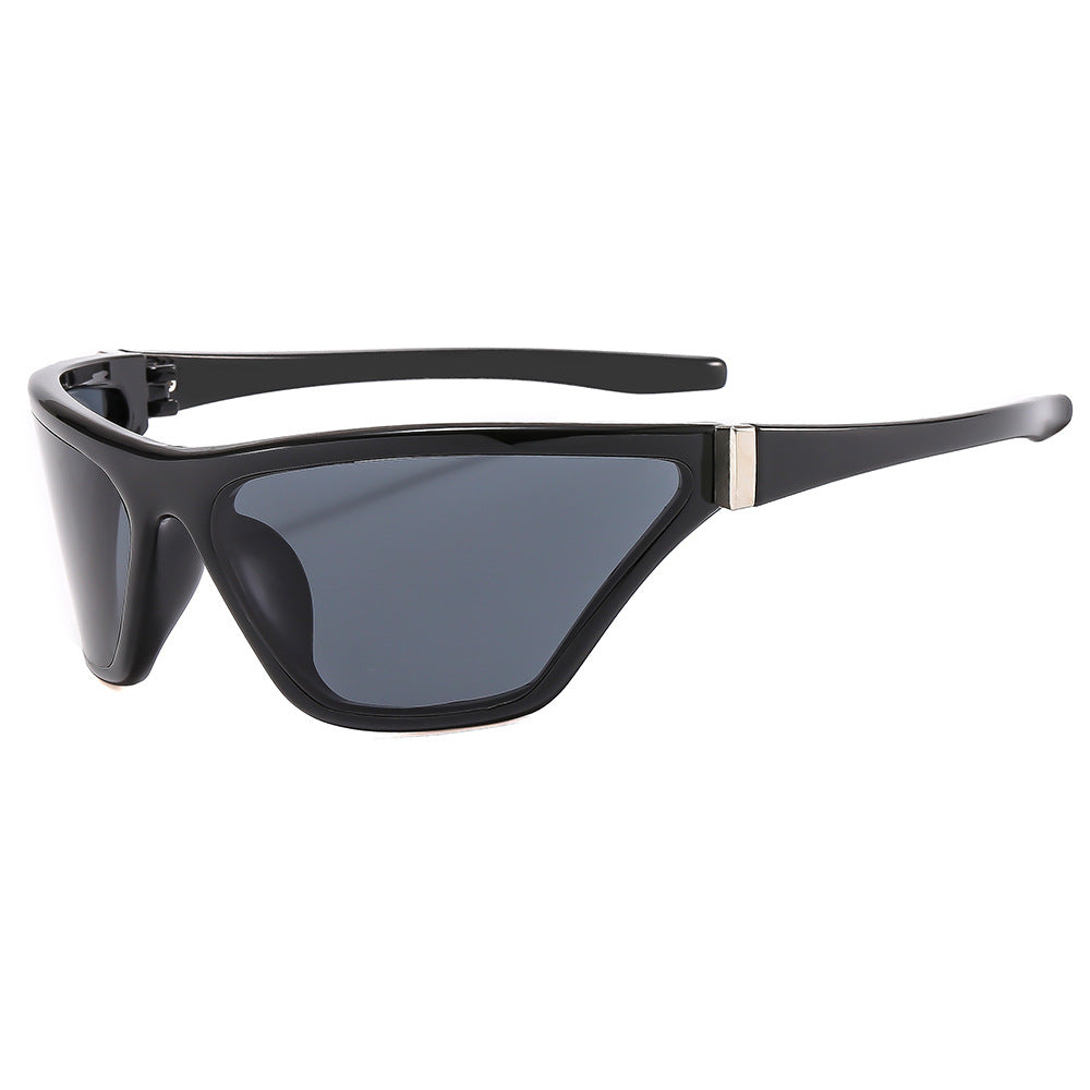 Futuristische Winkel-Schild-Sonnenbrille