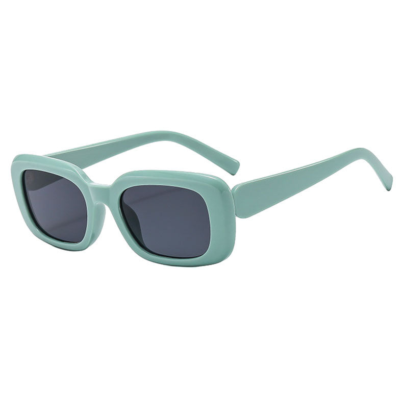 Damen Modische quadratische Sonnenbrille mit breitem Rahmen und UV-Schutz Brehn