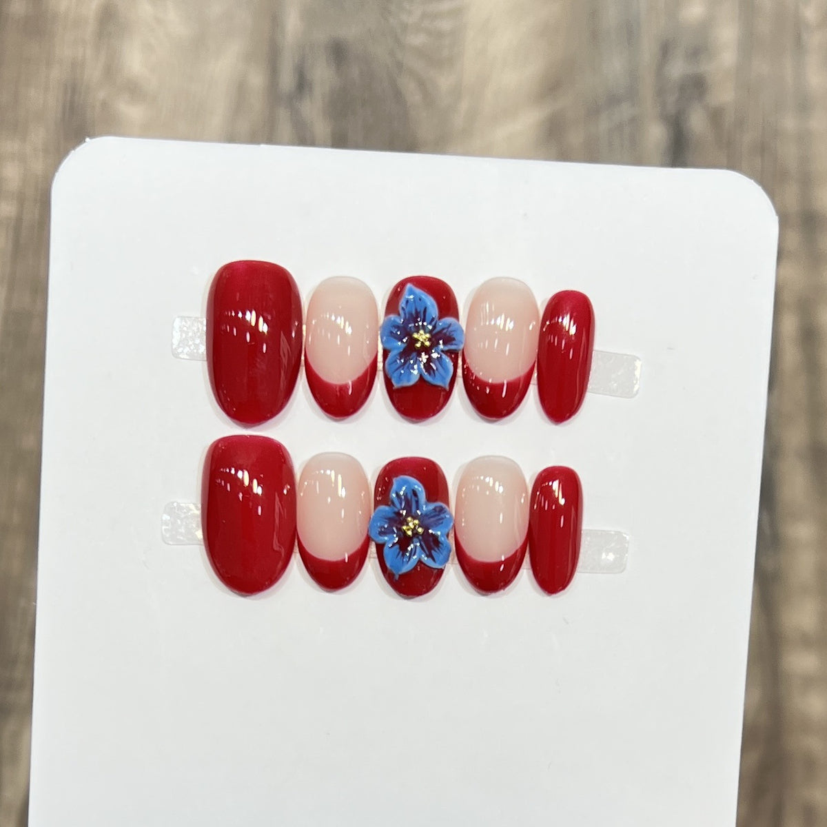 Stylisches Blumendekor Press-On Nagel Set Brehn